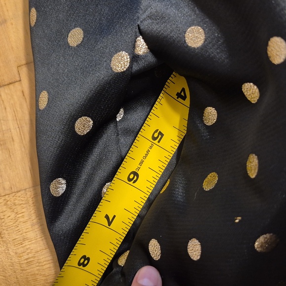 White House Black Market Polka Dotted Sleeveless Midi Dress W Pockets & Belt - Picture 11 of 13